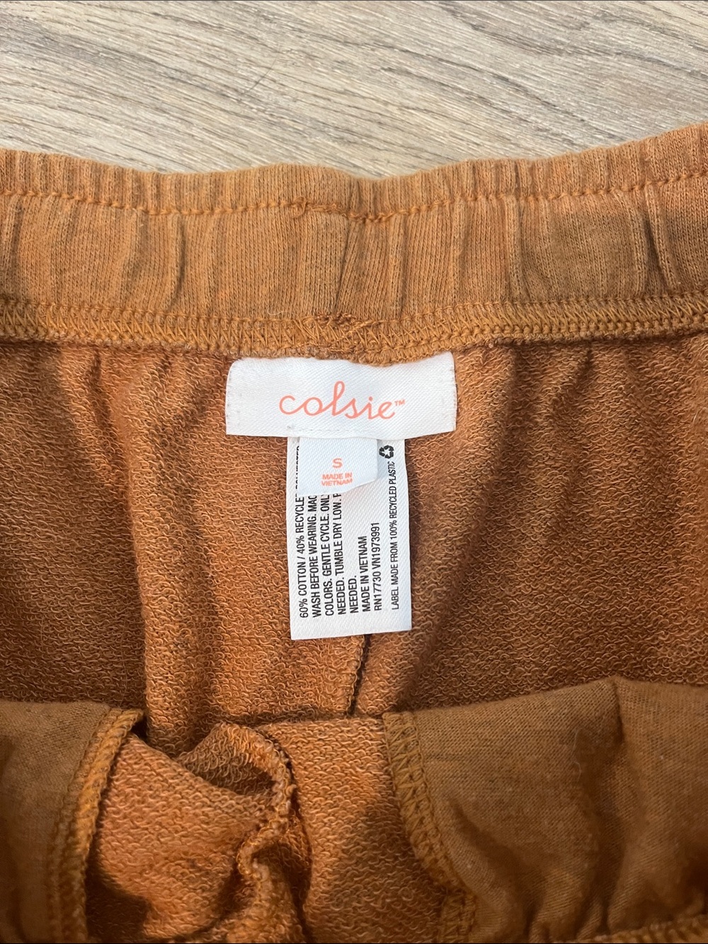 Colsie Women's Rust Brown Lounge Shorts - Picture 2 of 4
